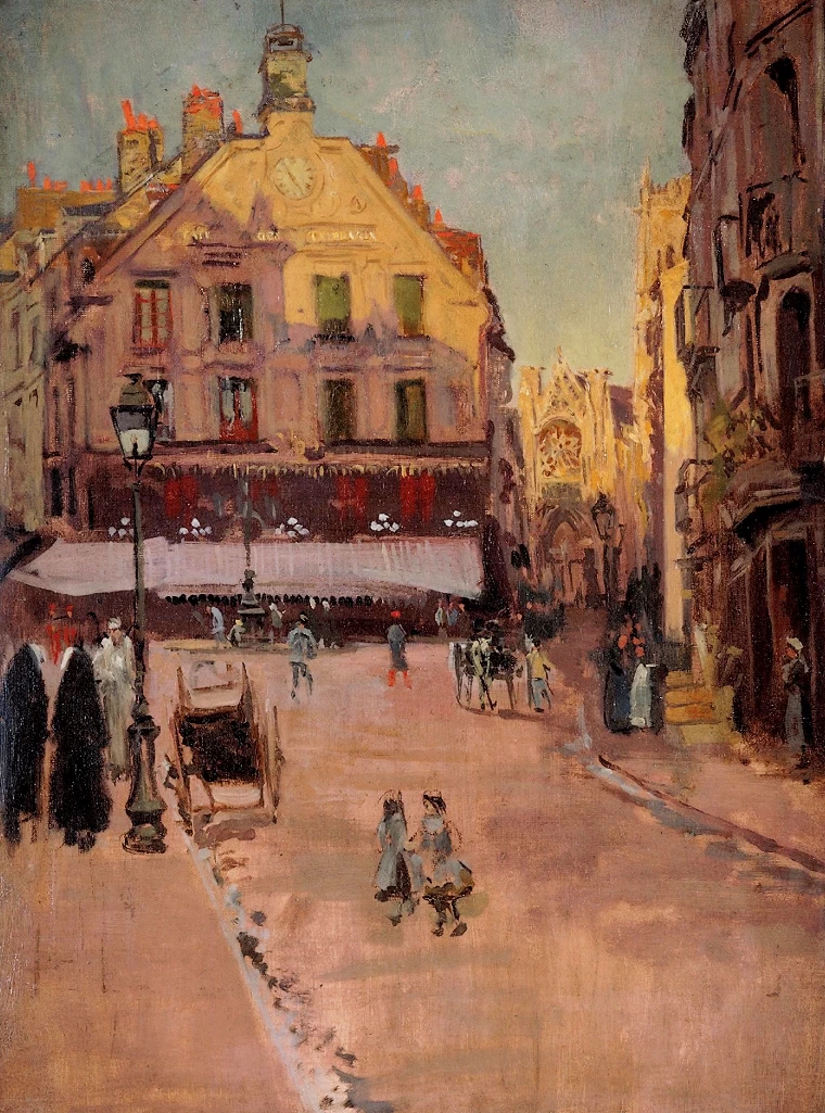 Café des Tribunaux, Dieppe 1890